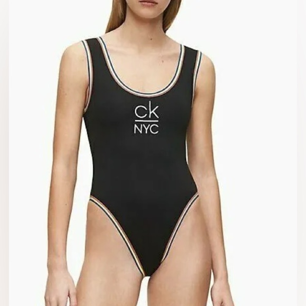 NWT Cute Calvin Klein One Piece Swimming Suit